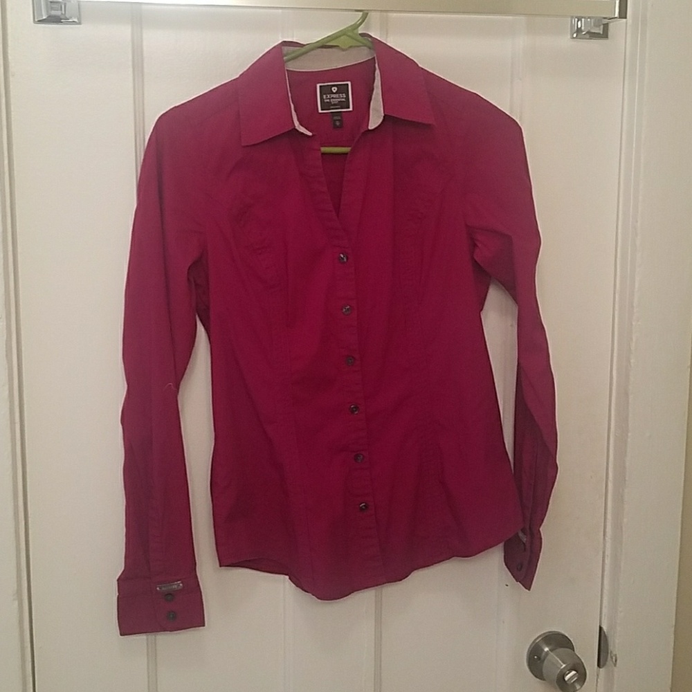 EXPRESS pink button down
